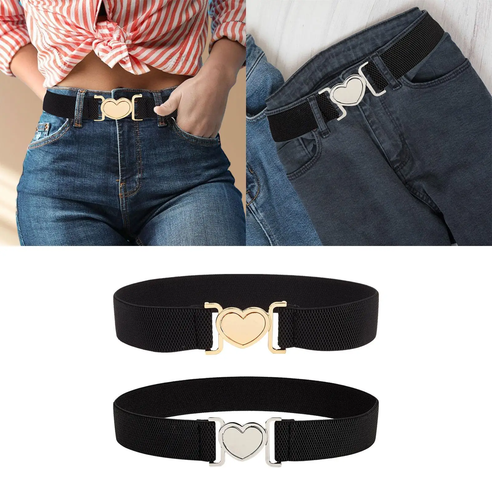 Women Elastic Waist Belt Clothing Decor Waistband for Travel Holidays Street
Women Elastic Waist Belt Clothing Decor Waistband for Travel Holidays Street