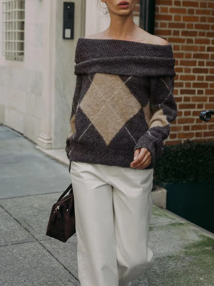 Новый женский модный универсальный темпераментный свитер с открытыми плечами и длинными рукавами в европейском стиле с милыми бриллиантами
Новый женский модный универсальный темпераментный свитер с открытыми плечами и длинными рукавами в европейском стиле с милыми бриллиантами