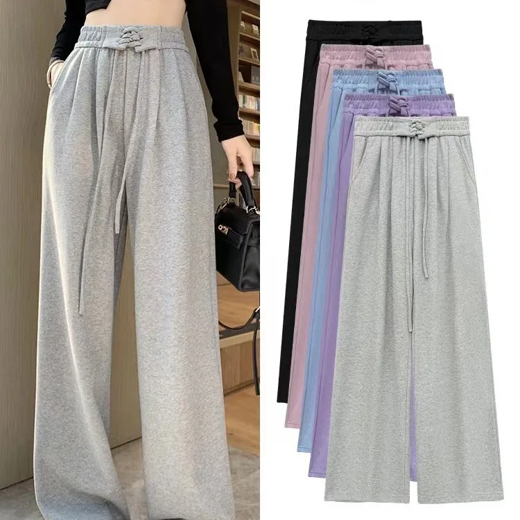 Plus Size Fashion Sports For Women 2026 Spring And Autumn Lazy Style Draped Casual American Ty Wide-Leg Pants
Plus Size Fashion Sports For Women 2026 Spring And Autumn Lazy Style Draped Casual American Ty Wide-Leg Pants