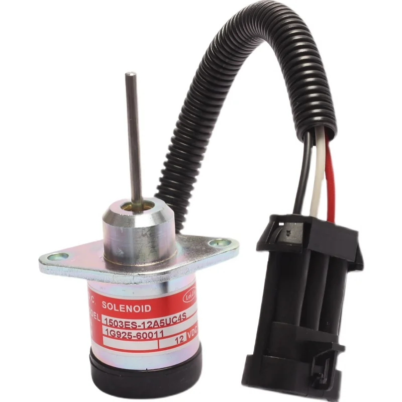 Excavator accessories for Kubota 12V 24V 1503ES-12A5UC4S Flameout solenoid valve 1G925-60011
Excavator accessories for Kubota 12V 24V 1503ES-12A5UC4S Flameout solenoid valve 1G925-60011