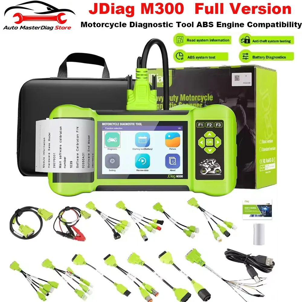 2026 JDiag M300 Motorcycle Diagnostic Tool OBD2 Scanner Motorcycle Diagnose Tools ABS Engine For BMW Ducati Harley Honda Yamaha
2026 JDiag M300 Motorcycle Diagnostic Tool OBD2 Scanner Motorcycle Diagnose Tools ABS Engine For BMW Ducati Harley Honda Yamaha