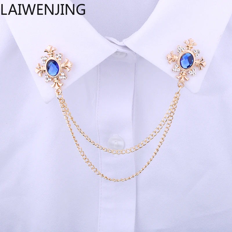 SGF couple shirt jewelry fringed collar corner chain pin buckle personalized decoration
SGF couple shirt jewelry fringed collar corner chain pin buckle personalized decoration