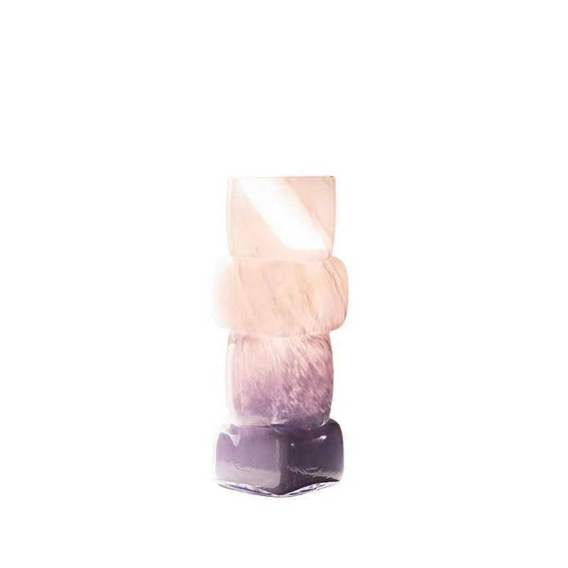 Medieval glass vase art gradual change niche hydroponic flower arrangement living room table decoration ornament
Medieval glass vase art gradual change niche hydroponic flower arrangement living room table decoration ornament