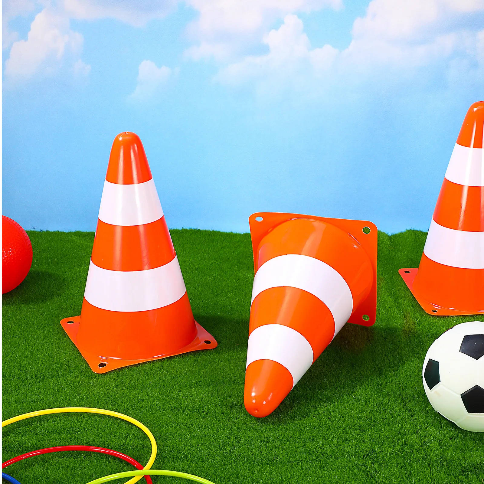 6Pcs Traffic Cones Stackable Plastic Safety Markers for Parking Road Construction Traffic Control Bright Warning Barriers
6Pcs Traffic Cones Stackable Plastic Safety Markers for Parking Road Construction Traffic Control Bright Warning Barriers