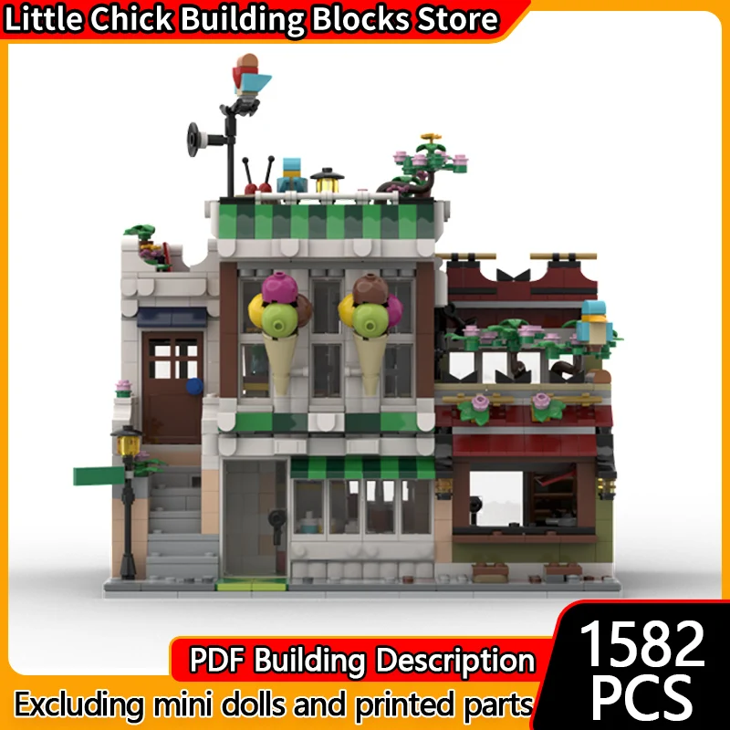 City Street View Model MOC Building Bricks Noodle Restaurant Street Modular Technology Children Holiday Gifts Assemble Toys Suit
City Street View Model MOC Building Bricks Noodle Restaurant Street Modular Technology Children Holiday Gifts Assemble Toys Suit