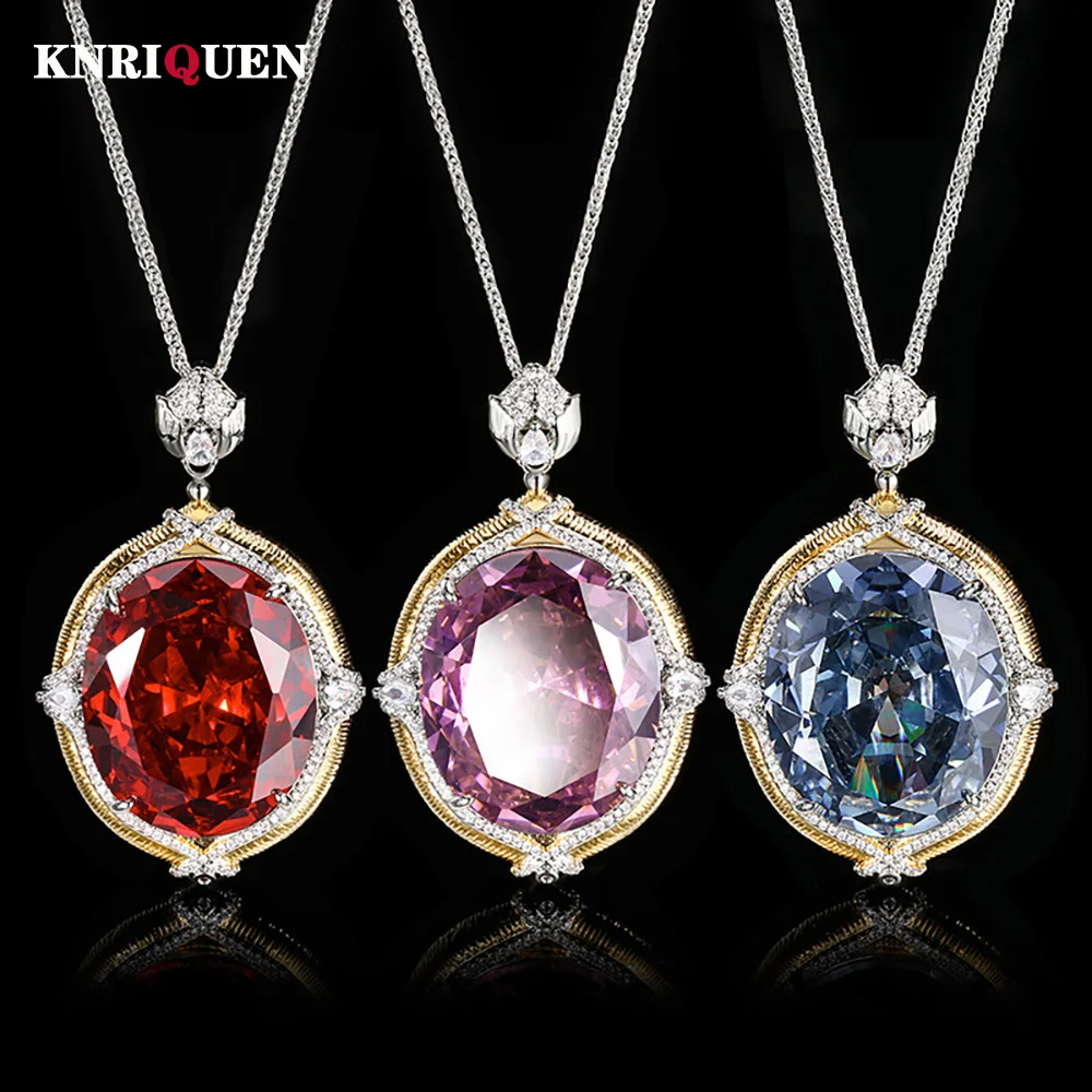 Vintage Gold Color 25*30mm Ruby Sapphire Quartz Big Pendant Necklace for Women Gemstone Cocktail Party Fine Jewelry Female Gift
Vintage Gold Color 25*30mm Ruby Sapphire Quartz Big Pendant Necklace for Women Gemstone Cocktail Party Fine Jewelry Female Gift