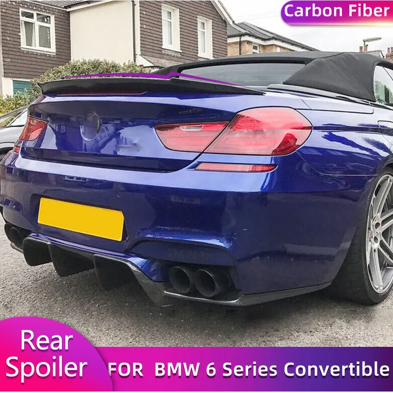 Carbon Fiber Rear Trunk Spoiler Wings for BMW 6 Series F12 Convertible 2-Door 2013-2018 Car Rear Spoiler Boot Lid Wing Lip FRP
Carbon Fiber Rear Trunk Spoiler Wings for BMW 6 Series F12 Convertible 2-Door 2013-2018 Car Rear Spoiler Boot Lid Wing Lip FRP