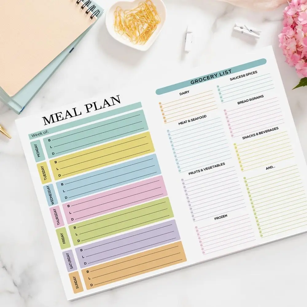 Magnetic Meal Planning Pad Resuable Adsorbable Refrigerator Schedule Management Book Tear-Off Design Notebook Style
Magnetic Meal Planning Pad Resuable Adsorbable Refrigerator Schedule Management Book Tear-Off Design Notebook Style
