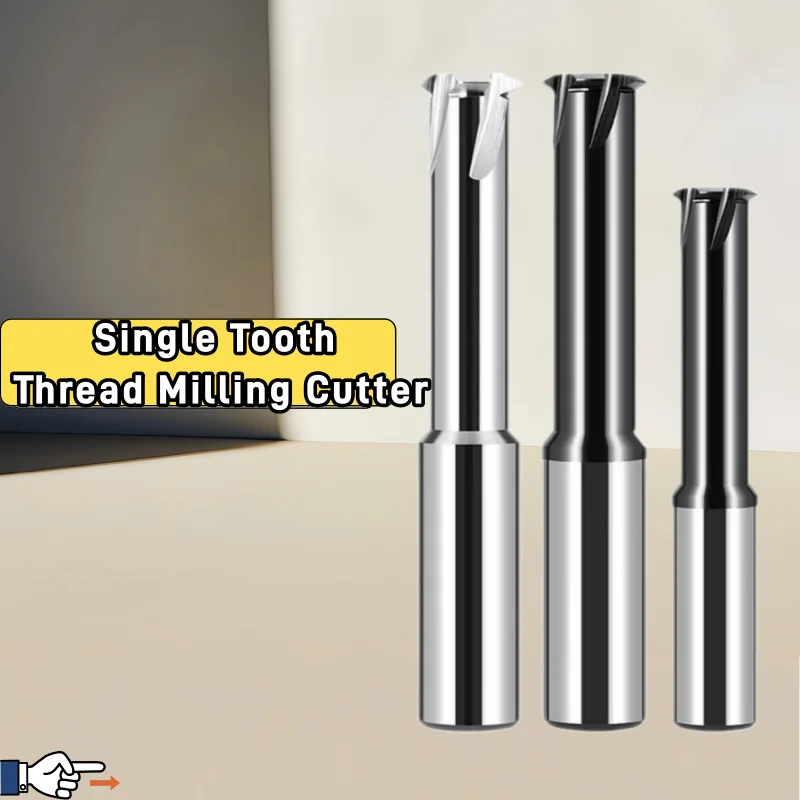 1PCS CNC Machine Solid Carbide Single Tooth Thread Milling M1 M1.6 M2 M3 M4 M5 M6 M8 M10 M12 M14 M16 M18 M20 M24mills Cutter
1PCS CNC Machine Solid Carbide Single Tooth Thread Milling M1 M1.6 M2 M3 M4 M5 M6 M8 M10 M12 M14 M16 M18 M20 M24mills Cutter