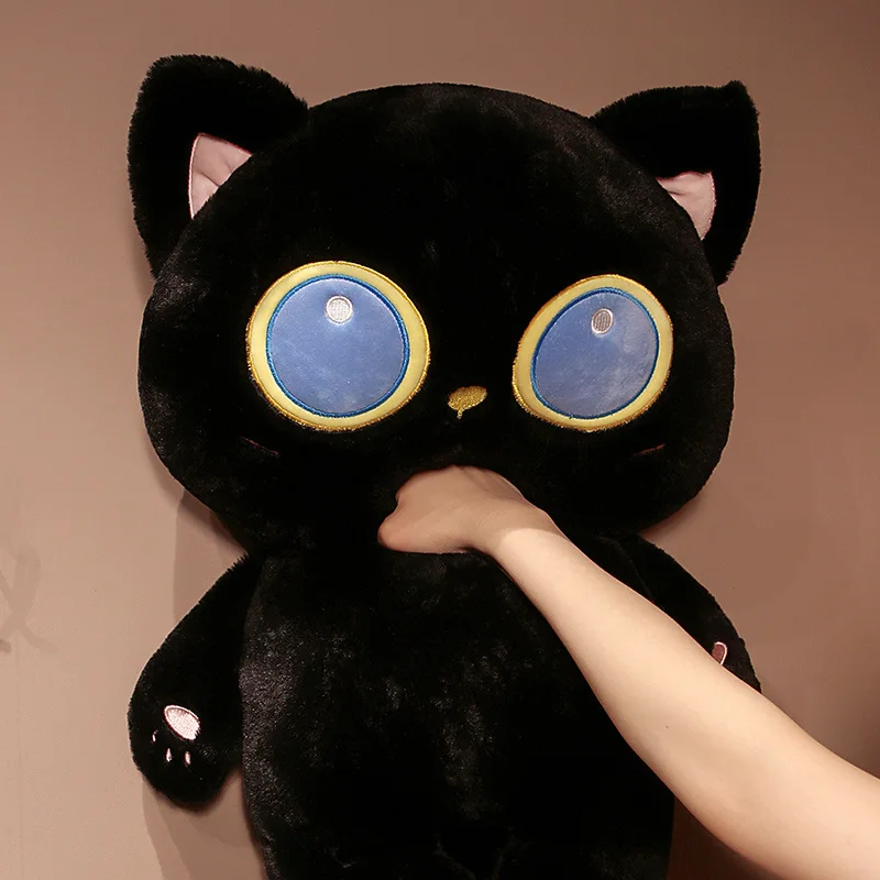 Blue Eyes Black Cat Pillow Long Tail Cartoon Animal Bolster Plushie Kitten Doll Decoration Sleeping Companion Birthday Gift
Blue Eyes Black Cat Pillow Long Tail Cartoon Animal Bolster Plushie Kitten Doll Decoration Sleeping Companion Birthday Gift