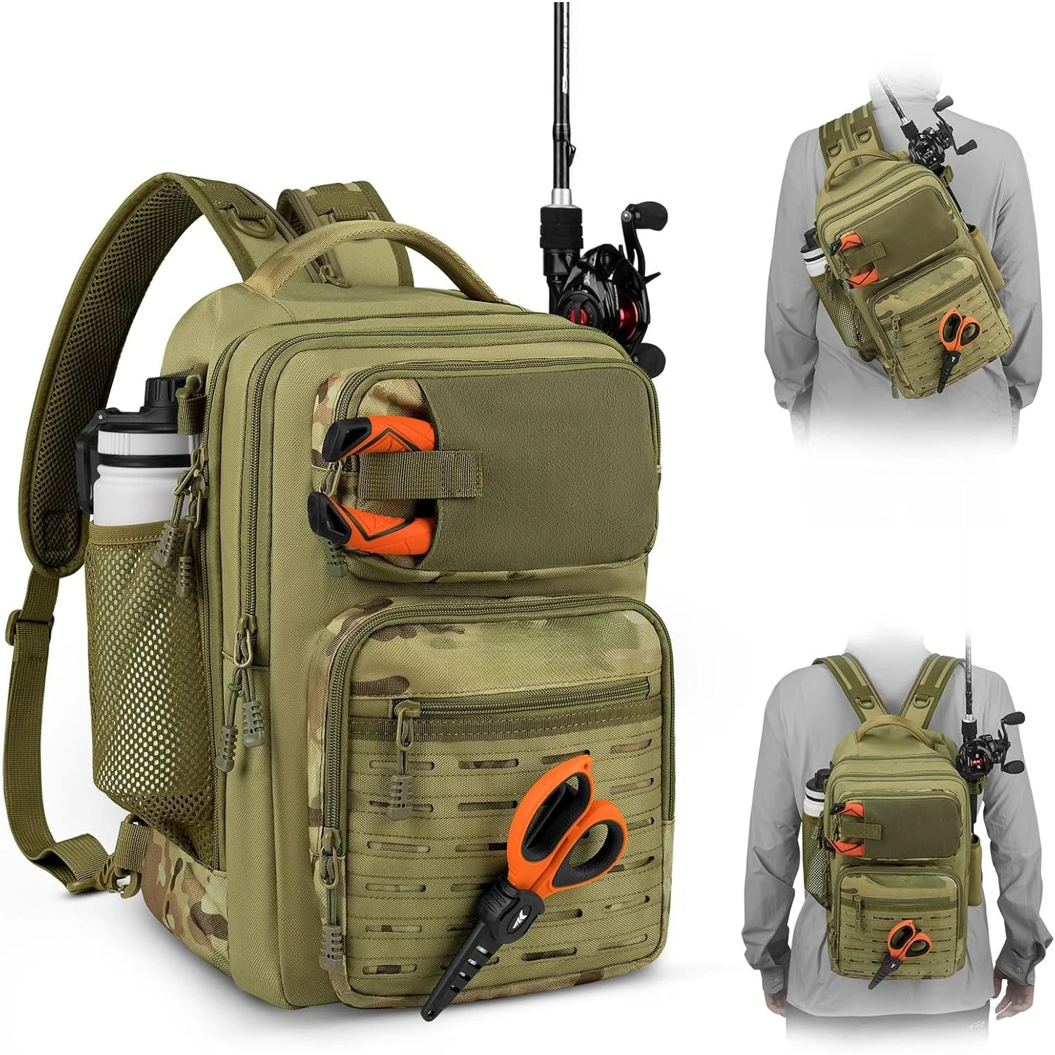 Tactical Fishing Sling Tackle Bag - Lightweight Fishing Backpack - Storage for Gear and Equipment - Gift for Men
Tactical Fishing Sling Tackle Bag - Lightweight Fishing Backpack - Storage for Gear and Equipment - Gift for Men