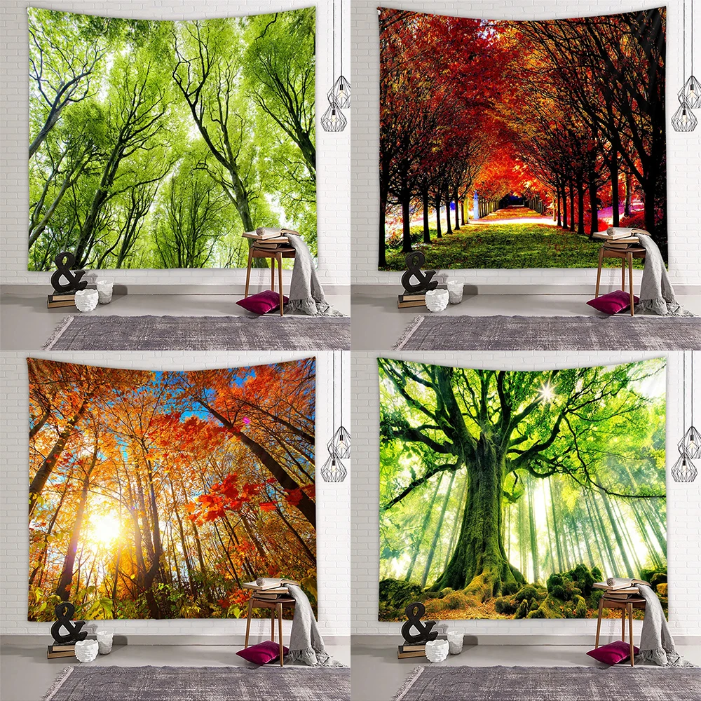 Forest tapestry natural scenery background cloth home decoration room bedroom living room wall hanging cloth
Forest tapestry natural scenery background cloth home decoration room bedroom living room wall hanging cloth