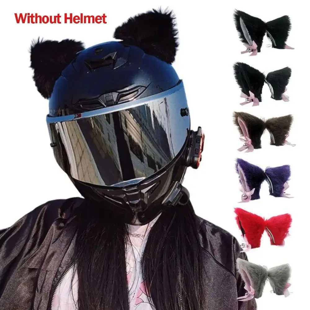 Plush Helmet Cat Ears Decoration New Touch Fastener Plush Animal Ear Helmet Accessories Bell Bow Cat Ear Decoration Women
Plush Helmet Cat Ears Decoration New Touch Fastener Plush Animal Ear Helmet Accessories Bell Bow Cat Ear Decoration Women