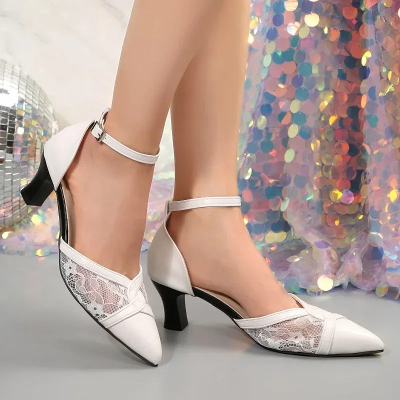 New High Heels Women Sandals 2025 Summer Mesh Embroider Elegant Pointed Ladies Slingback Party Wedding Bridal Dress Shoes Woman
New High Heels Women Sandals 2025 Summer Mesh Embroider Elegant Pointed Ladies Slingback Party Wedding Bridal Dress Shoes Woman