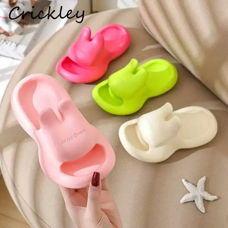 Cartoon Rabbit Kids Slippers Summer EVA Waterproof Slippers For Boys Girls Fashion Solid Soft Bottom Children Beach Shoes
Cartoon Rabbit Kids Slippers Summer EVA Waterproof Slippers For Boys Girls Fashion Solid Soft Bottom Children Beach Shoes