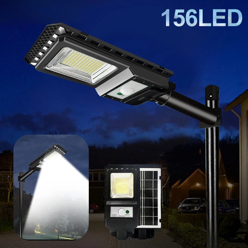 Solar LED Street Light Super Bright Outdoor 156LED Solar Powered Wall Lamp Waterproof Motion Sensor Garage Garden Fence Floodlig
Solar LED Street Light Super Bright Outdoor 156LED Solar Powered Wall Lamp Waterproof Motion Sensor Garage Garden Fence Floodlig