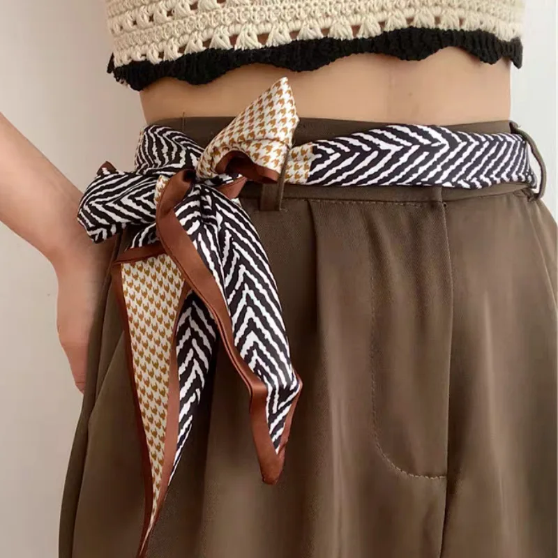 Scarf Belt Elegant Long Satin for Women Slim Decorative Waist Tie Stylish Accessory for Denim Jeans Summer Multicolor
Scarf Belt Elegant Long Satin for Women Slim Decorative Waist Tie Stylish Accessory for Denim Jeans Summer Multicolor