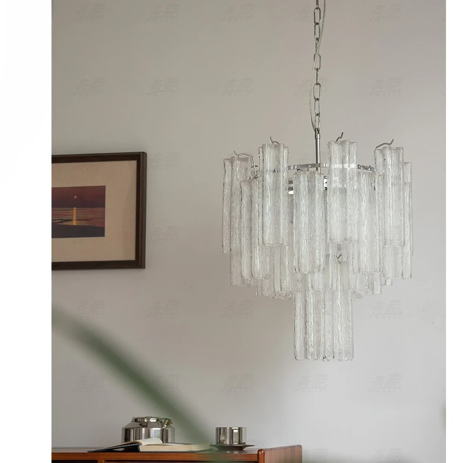 Glass ancient living room light luxury crystal, dining room retro villa stair chandelier
Glass ancient living room light luxury crystal, dining room retro villa stair chandelier