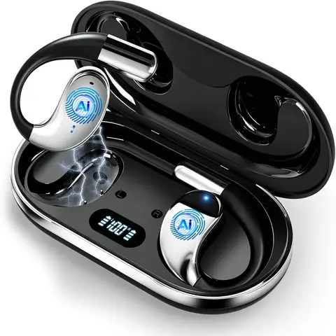 Real-Time Bone Conduction Language Translator Headphones with Built-in Mic for Travel, Music, Calls, and Exercise