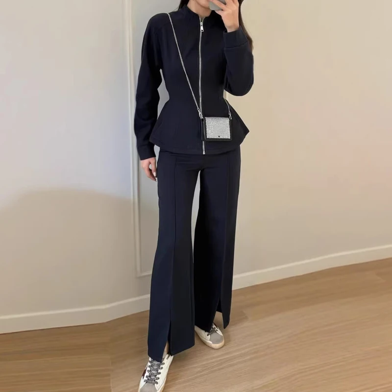 Elegant Long Sleeve Women's Slim Sets Casual Solid Color Long Sleeve Blazer&Pants Two Piece Sets Office Lady Solid Color Outfits
Elegant Long Sleeve Women's Slim Sets Casual Solid Color Long Sleeve Blazer&Pants Two Piece Sets Office Lady Solid Color Outfits