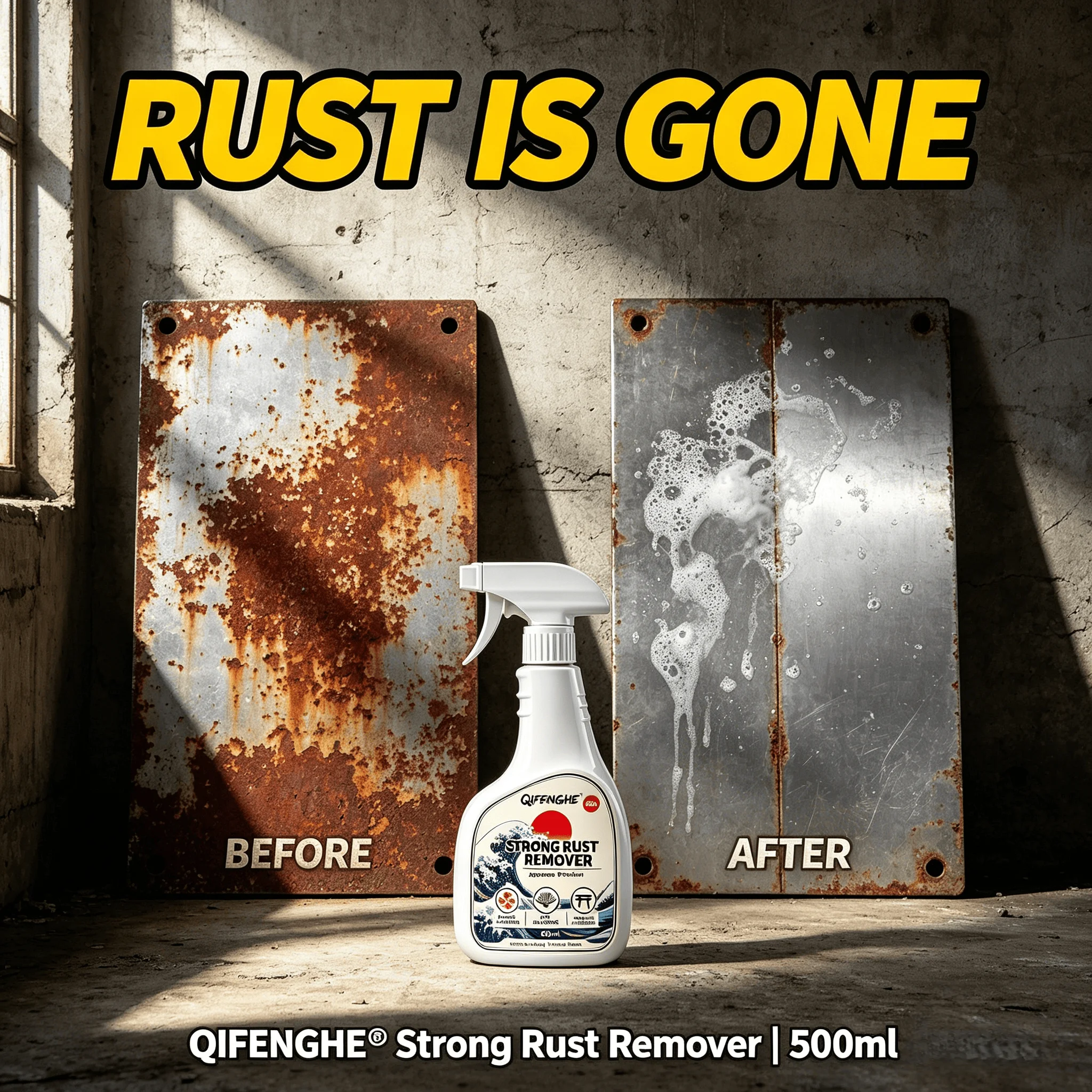 500ml Rust Remover - Removes Rust & Dirt, Anti-rust, Safe on All Metals.
500ml Rust Remover - Removes Rust & Dirt, Anti-rust, Safe on All Metals.