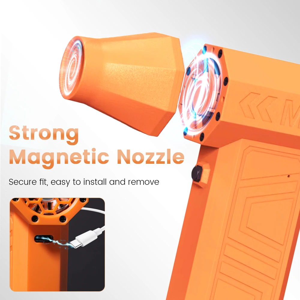 Violent Fan 200000RPM Powerful Air Blower Vacuum Dust Cleaner Type-C Charging Strong Winds 52m/s Brushless Turbo Jet Blower
Violent Fan 200000RPM Powerful Air Blower Vacuum Dust Cleaner Type-C Charging Strong Winds 52m/s Brushless Turbo Jet Blower