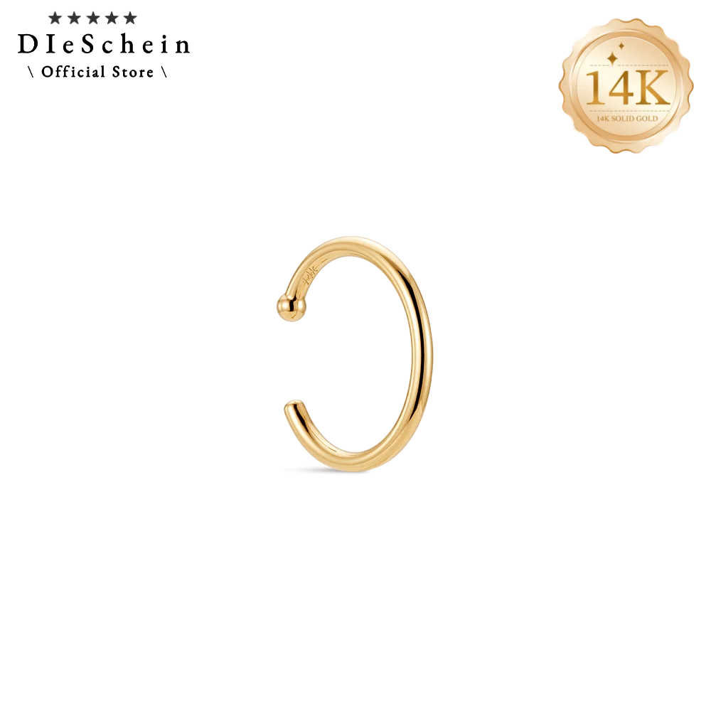 DIeSchein 14K Solid Gold Open C Hoop Nose Piercing Ring Tiny Septum Helix Tragus Lip Cartilage Ring Jewelry For Girls Ladies
DIeSchein 14K Solid Gold Open C Hoop Nose Piercing Ring Tiny Septum Helix Tragus Lip Cartilage Ring Jewelry For Girls Ladies