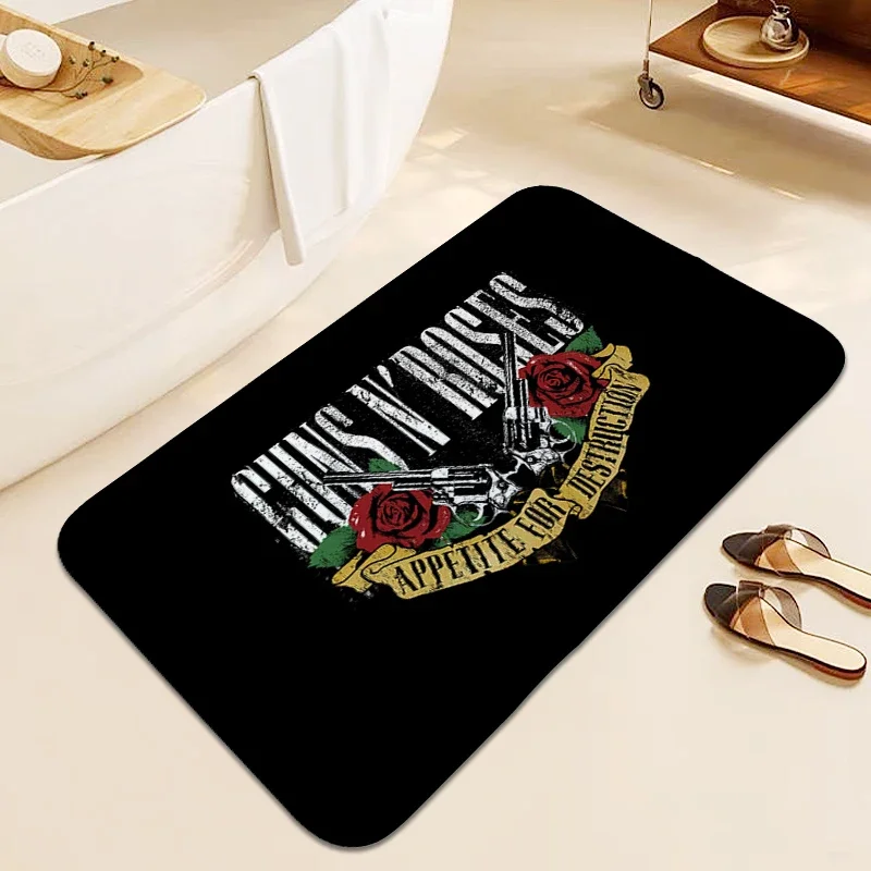 Bathroom Rug G-Guns N' Roses Kitchen Carpet for Bedroom Anti Slip Foot Mat Custom Doormat Entrance Door Room Decorating Items
Bathroom Rug G-Guns N' Roses Kitchen Carpet for Bedroom Anti Slip Foot Mat Custom Doormat Entrance Door Room Decorating Items