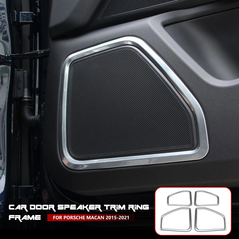 4pcs Silver Stainless Steel Car Door Speaker Horn Ring Frame Cover Trim for Porsche Macan 2015 2016 2017 2018 2019 2020 2021
4pcs Silver Stainless Steel Car Door Speaker Horn Ring Frame Cover Trim for Porsche Macan 2015 2016 2017 2018 2019 2020 2021