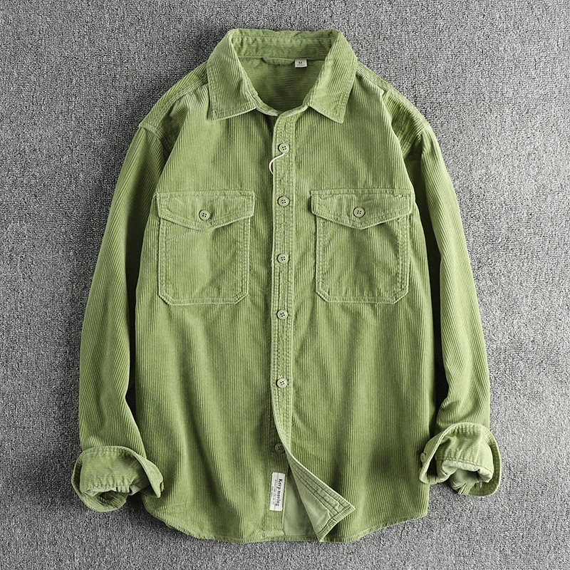 Retro Corduroy Long Sleeve Cotton Shirt Men's Loose Fit Workwear Pocket Versatile American Style Warm Youthful Daily Shirt Ja...
Retro Corduroy Long Sleeve Cotton Shirt Men's Loose Fit Workwear Pocket Versatile American Style Warm Youthful Daily Shirt Ja...