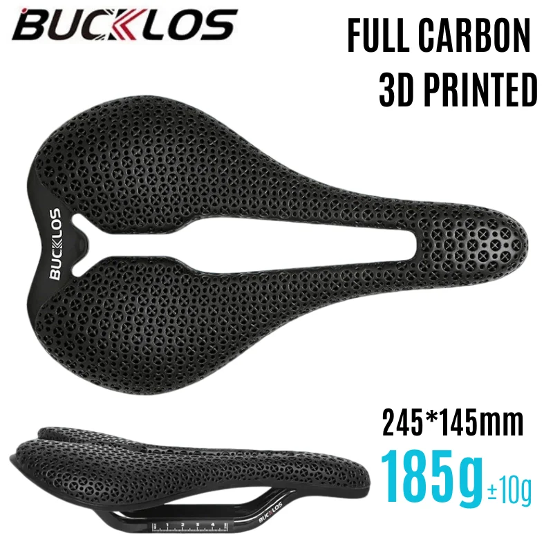 BUCKLOS Carbon Bike Saddle 3D-Printed Bicycle Seat Ultralight Hollow Breathable Cycling Cushion MTB Gravel Road Bike Seat Parts
BUCKLOS Carbon Bike Saddle 3D-Printed Bicycle Seat Ultralight Hollow Breathable Cycling Cushion MTB Gravel Road Bike Seat Parts