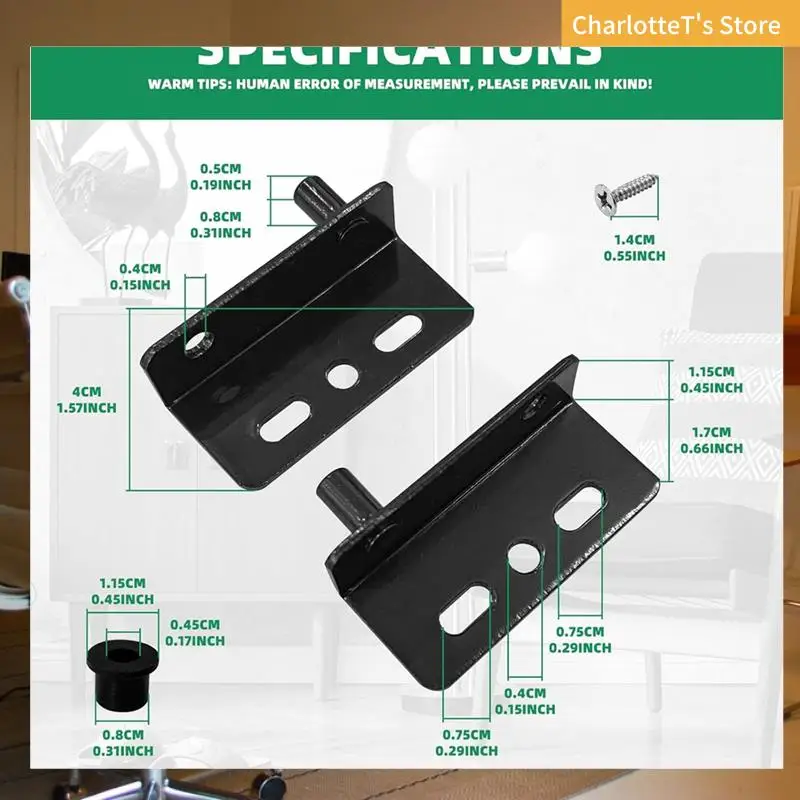12 Sets Pivot Hinges With Bushing Concealed Shaft Cabinet Door For Wood Doors, Drawers-ABLI
12 Sets Pivot Hinges With Bushing Concealed Shaft Cabinet Door For Wood Doors, Drawers-ABLI