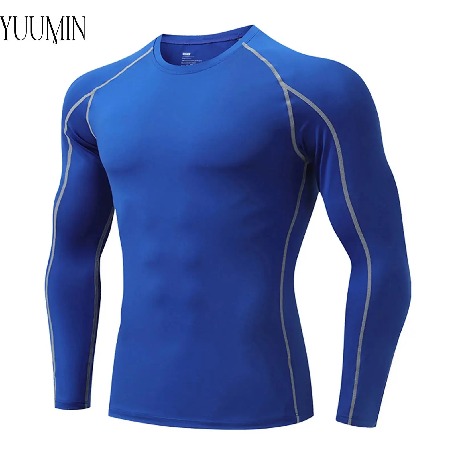 Mens Contrast Trim Athletic Tops Quick-Drying Compression Shirt Long Sleeve T-shirt for Workout Yoga Gym Fitness Sports Running
Mens Contrast Trim Athletic Tops Quick-Drying Compression Shirt Long Sleeve T-shirt for Workout Yoga Gym Fitness Sports Running