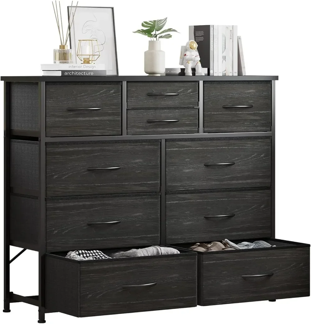 LUMTOK 10-Drawer Dresser, Fabric Dressers Drawers for Bedroom, Hallway, Nursery, Closets, Steel Frame, Wood Top
LUMTOK 10-Drawer Dresser, Fabric Dressers Drawers for Bedroom, Hallway, Nursery, Closets, Steel Frame, Wood Top