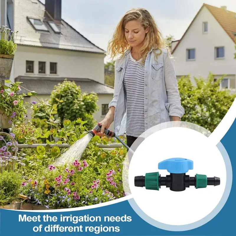 Irrigation Valve 10X Drip Irrigation Tubing Shut Off Valves Water Control Parts Dripper Fittings For Vegetable Yard Flower Plant
Irrigation Valve 10X Drip Irrigation Tubing Shut Off Valves Water Control Parts Dripper Fittings For Vegetable Yard Flower Plant