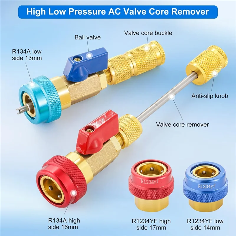 Trending Valve Core Remover Installer Tool Set For R134A R1234YF For R134a R1234yf R22, Air Conditioning Maintenance Tool
Trending Valve Core Remover Installer Tool Set For R134A R1234YF For R134a R1234yf R22, Air Conditioning Maintenance Tool
