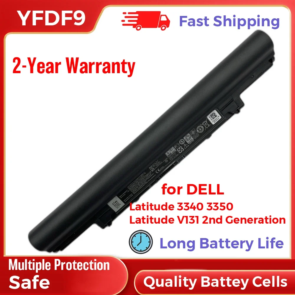65Wh YFDF9 Replacement Laptop Battery for Dell Latitude 3340 Latitude 3350 Latitude V131 2nd Generation 11.1V Long Battery Life
65Wh YFDF9 Replacement Laptop Battery for Dell Latitude 3340 Latitude 3350 Latitude V131 2nd Generation 11.1V Long Battery Life