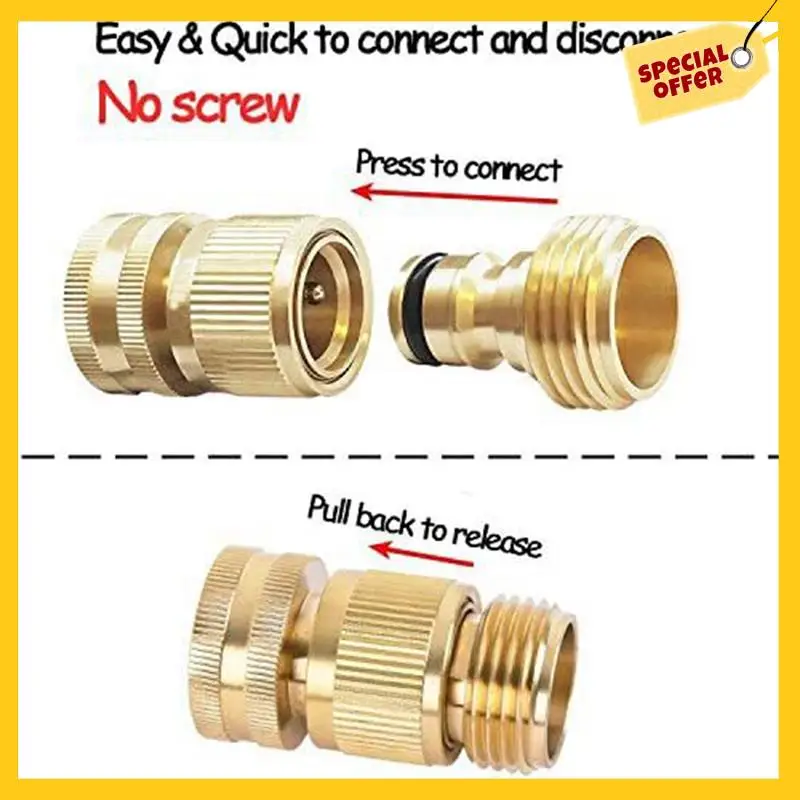 Hose Quick Connector Water Hose Qucik Connect Garden Hose Connectors Brass Hose Connectors Water Quick Connect Fittings
Hose Quick Connector Water Hose Qucik Connect Garden Hose Connectors Brass Hose Connectors Water Quick Connect Fittings