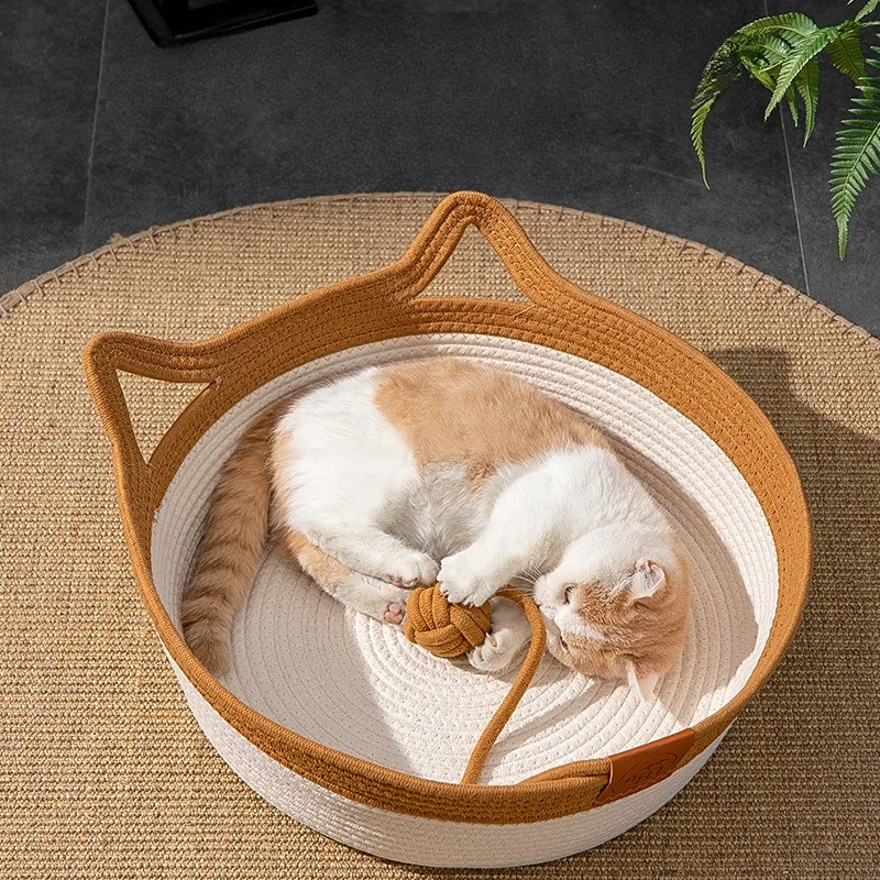 Pet Bed Pet Cat Bed Round Hand Woven Rattan Dog Bed Cat Beds Summer Cooling Kitten Basket Cotton Rope Cat Scratching Baskets
Pet Bed Pet Cat Bed Round Hand Woven Rattan Dog Bed Cat Beds Summer Cooling Kitten Basket Cotton Rope Cat Scratching Baskets