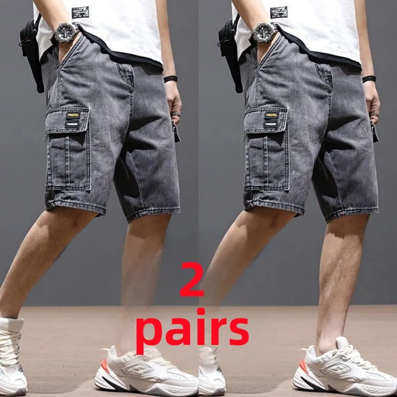 New 2024 Men's Denim Shorts Casual Loose Large Size Thin Multi-Pocket Wear-Resistant Straight Leg Summer Fashion Shorts
New 2024 Men's Denim Shorts Casual Loose Large Size Thin Multi-Pocket Wear-Resistant Straight Leg Summer Fashion Shorts