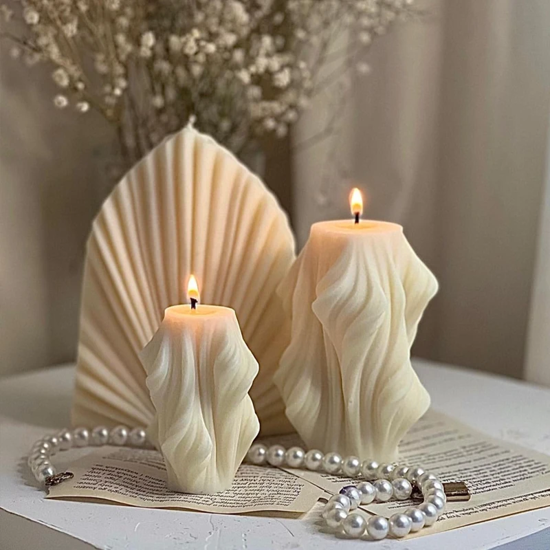 DIY Irregular Wave Pillar Silicone Candle Mold Irregular Silk Column Shape Plaster Soap Molds Candle Making Supplies Home Decor
DIY Irregular Wave Pillar Silicone Candle Mold Irregular Silk Column Shape Plaster Soap Molds Candle Making Supplies Home Decor