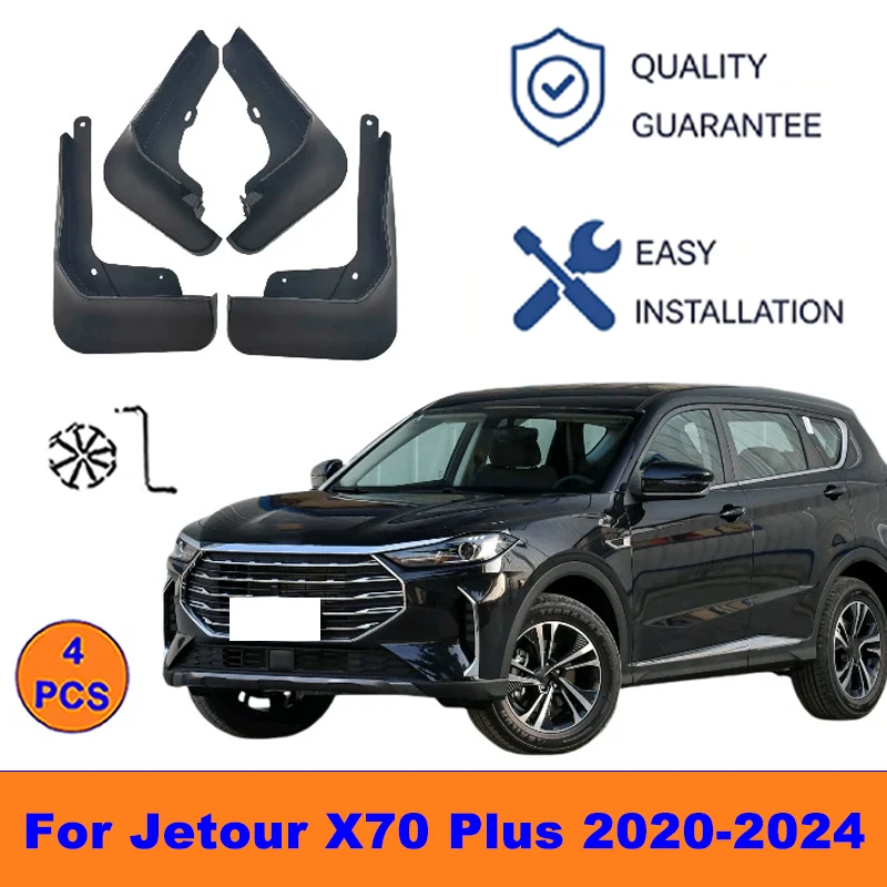 4Pcs Mud Flaps For Jetour X70 Plus 2020-2024- Splash Guards Front&Rear Wheel Fender Mudguards Car Exterior Protection Parts
4Pcs Mud Flaps For Jetour X70 Plus 2020-2024- Splash Guards Front&Rear Wheel Fender Mudguards Car Exterior Protection Parts