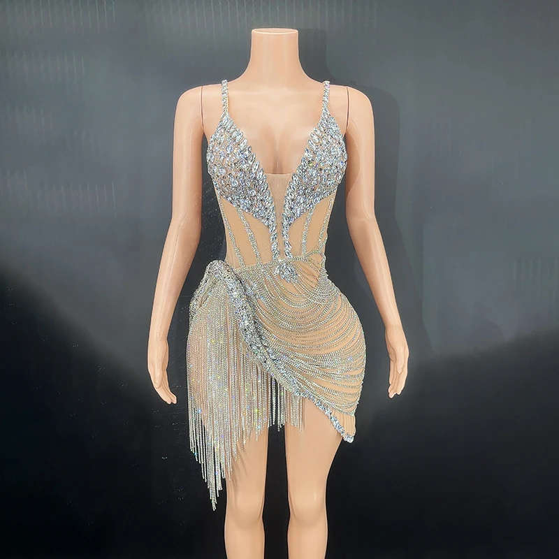 Belly dance sparkling diamond evening dress elegant plus size women's slim fit sexy club dress
Belly dance sparkling diamond evening dress elegant plus size women's slim fit sexy club dress