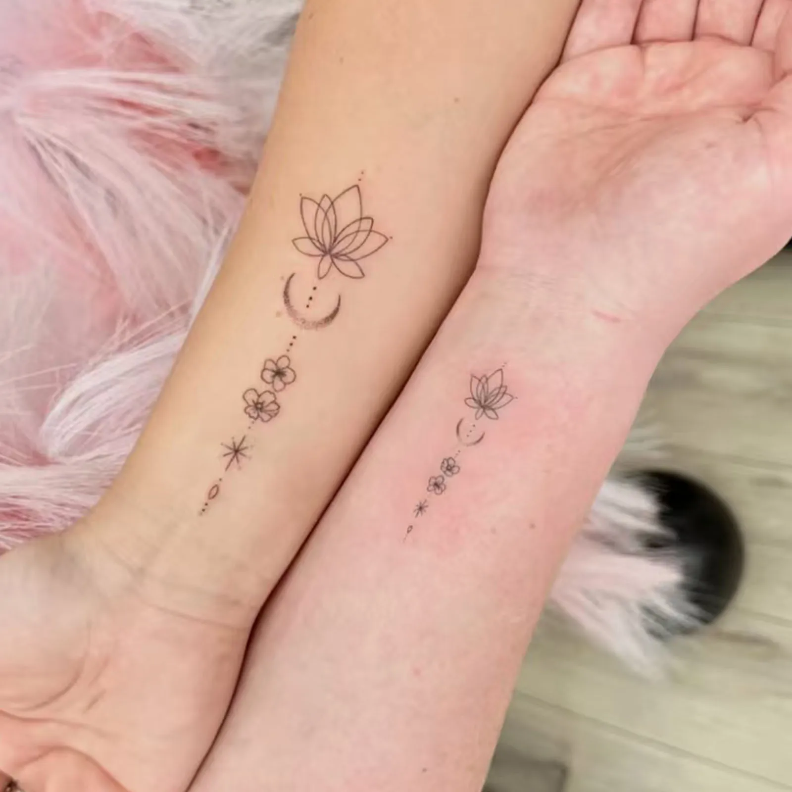 Romantic Couple Tattoo Sticker Waterproof Long Lasting Fine Line Temporary Tattoo for Women Wrist Arm Best Friend Matching
Romantic Couple Tattoo Sticker Waterproof Long Lasting Fine Line Temporary Tattoo for Women Wrist Arm Best Friend Matching