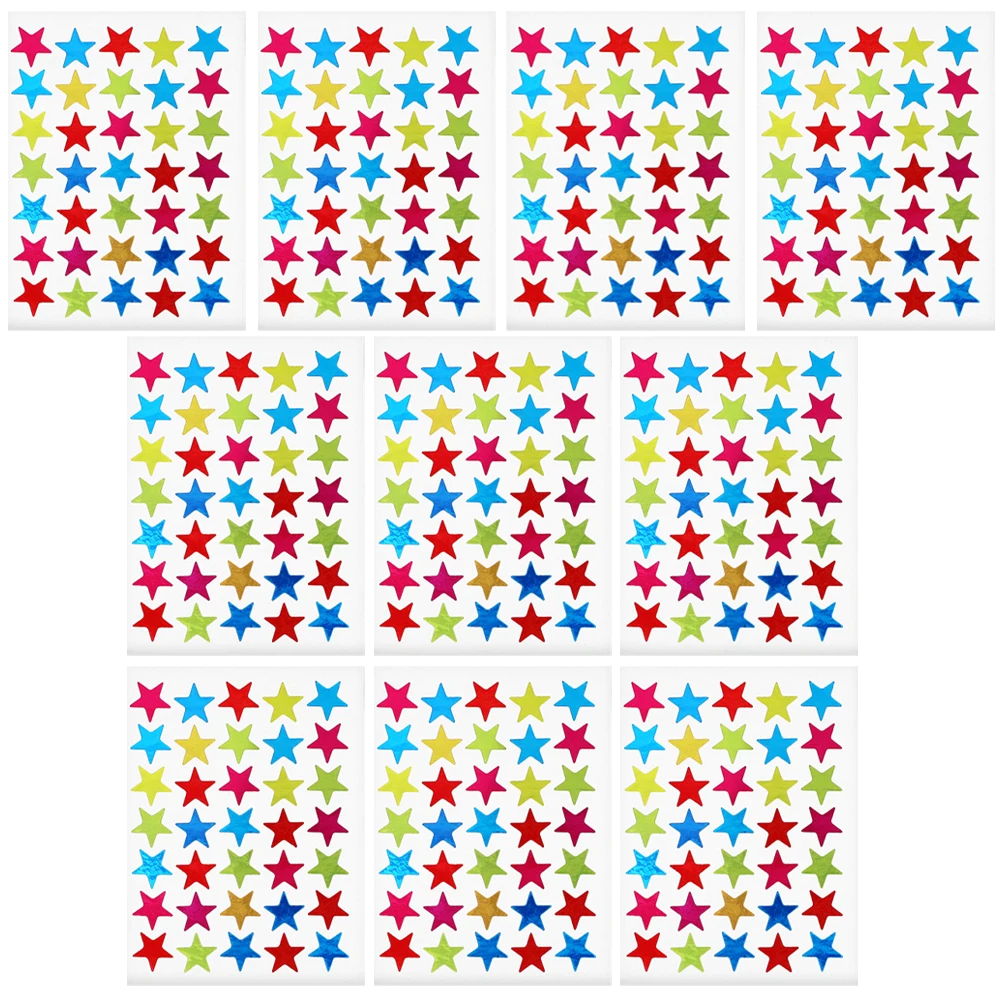 10 Sheets Pentagram Stickers Small Star Decorations Kindergarten Reward Kids Accessories Removable Adhesive Coated Paper
10 Sheets Pentagram Stickers Small Star Decorations Kindergarten Reward Kids Accessories Removable Adhesive Coated Paper