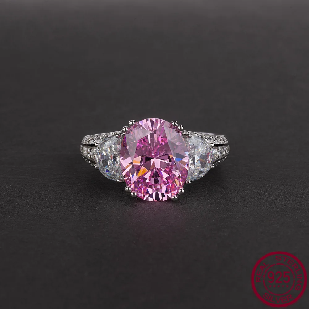 New S925 silver 3.5-carat oval 9 * 11 sapphire ring for women, simple and versatile diamond ring, engagement jewelry
New S925 silver 3.5-carat oval 9 * 11 sapphire ring for women, simple and versatile diamond ring, engagement jewelry