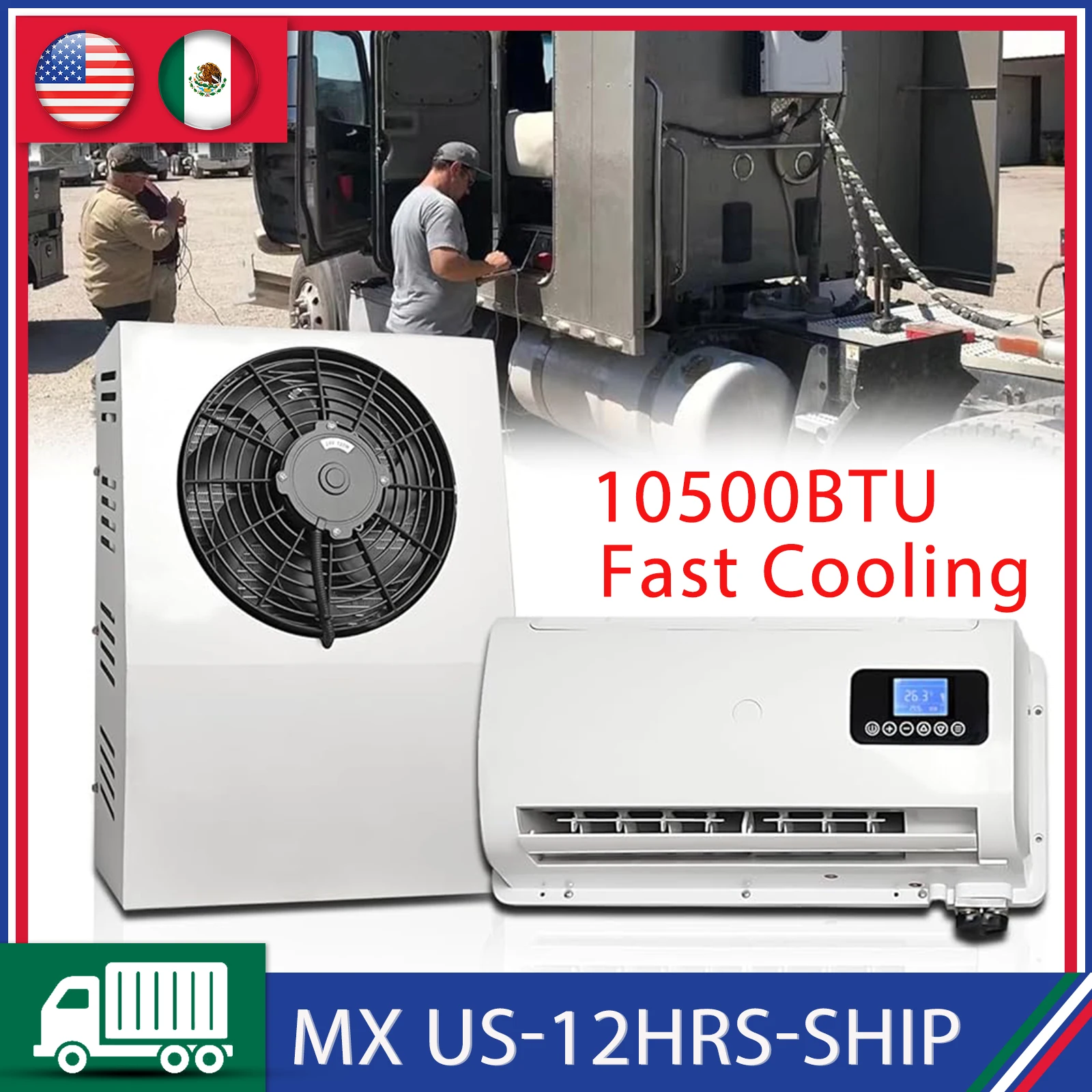 Aspligo 10500BTU 12V 24V Electric Split Parking Air Conditioning Low Noise Fast Cooling Air Conditioner For Truck Camper Van RV
Aspligo 10500BTU 12V 24V Electric Split Parking Air Conditioning Low Noise Fast Cooling Air Conditioner For Truck Camper Van RV