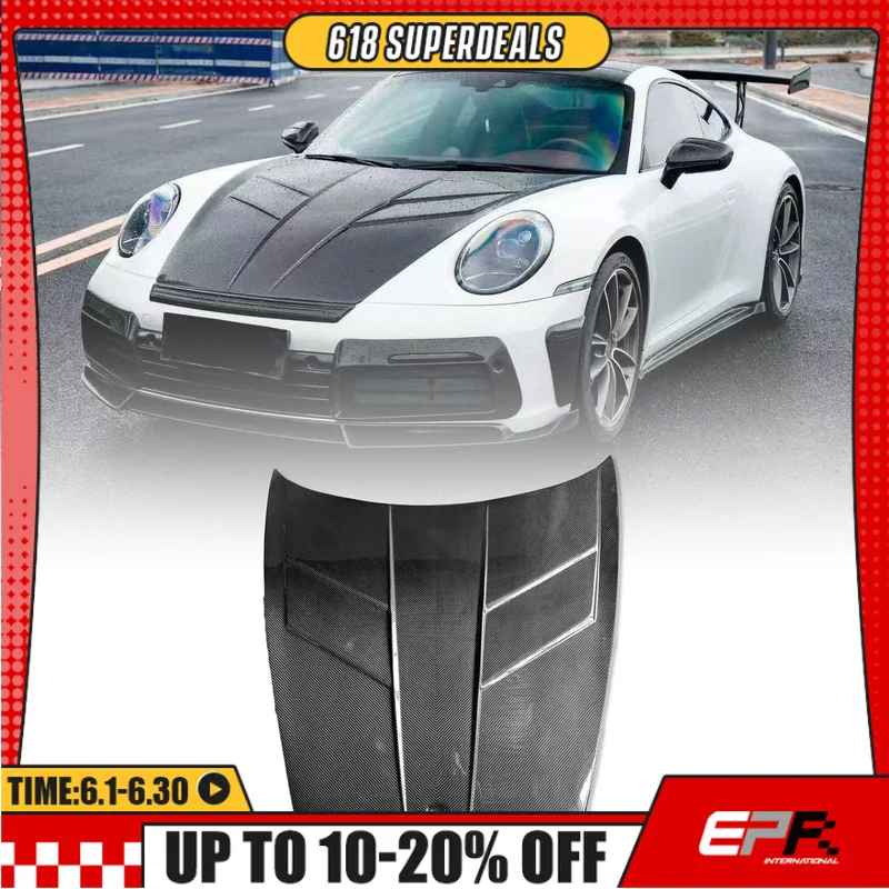 For Porsche 911 992 S 4S Turbo S ZL Type Front Hood Auto Exterior Lightweight Bonnet Trim
For Porsche 911 992 S 4S Turbo S ZL Type Front Hood Auto Exterior Lightweight Bonnet Trim