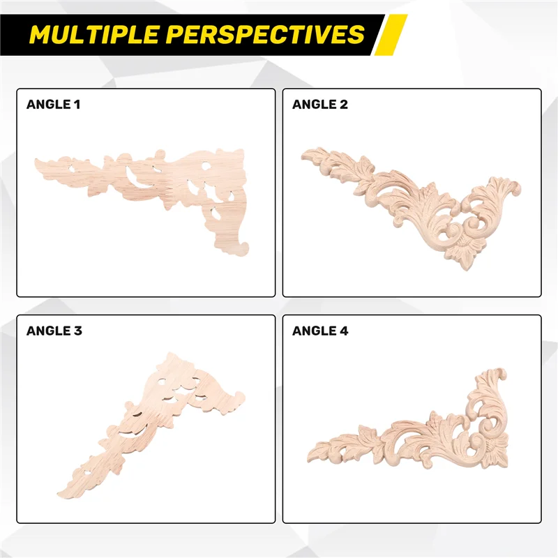 2025 Trend 4Pcs/Set Wood Carved Corner Onlay Applique Unpainted Frame Cupboard Cabinet Decal For Home Furniture Decoration
2025 Trend 4Pcs/Set Wood Carved Corner Onlay Applique Unpainted Frame Cupboard Cabinet Decal For Home Furniture Decoration