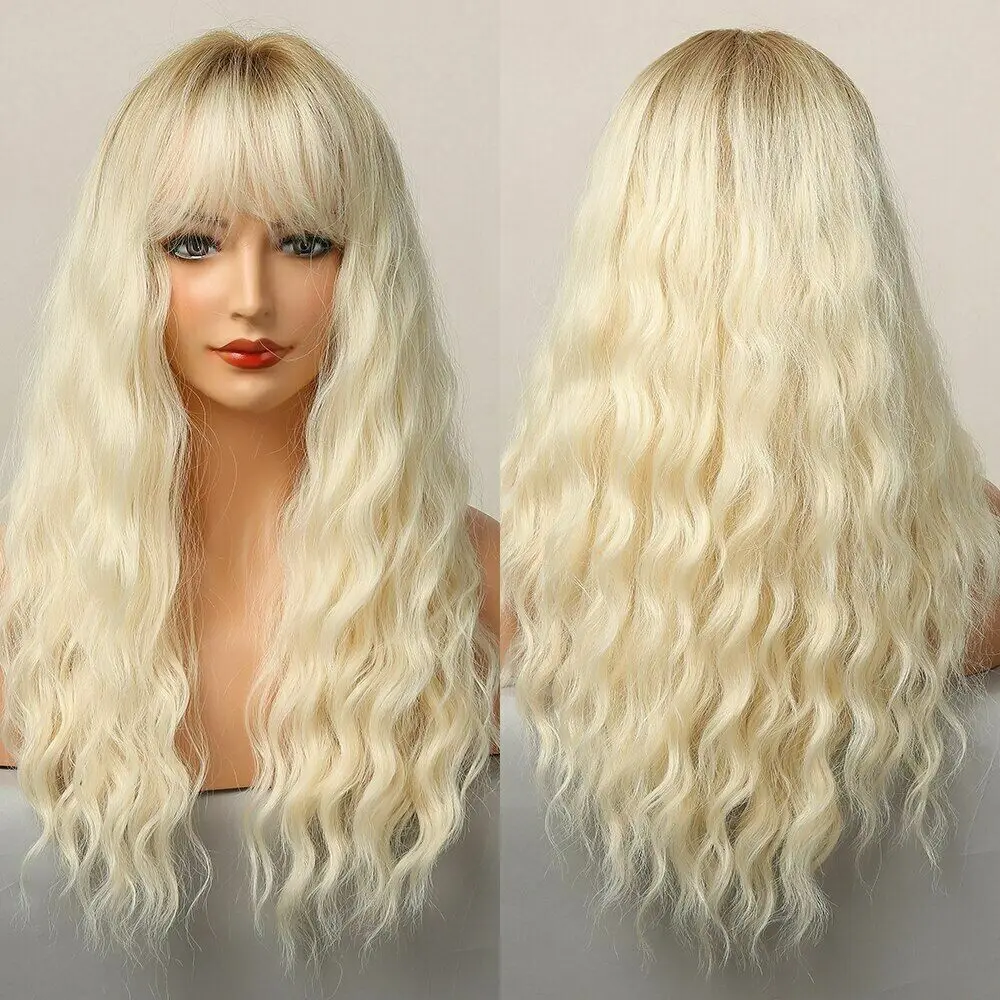Women Wavy Fluffy Curly Ombre Light Blonde Wigs Hair Costume Cosplay Hair Party
Women Wavy Fluffy Curly Ombre Light Blonde Wigs Hair Costume Cosplay Hair Party